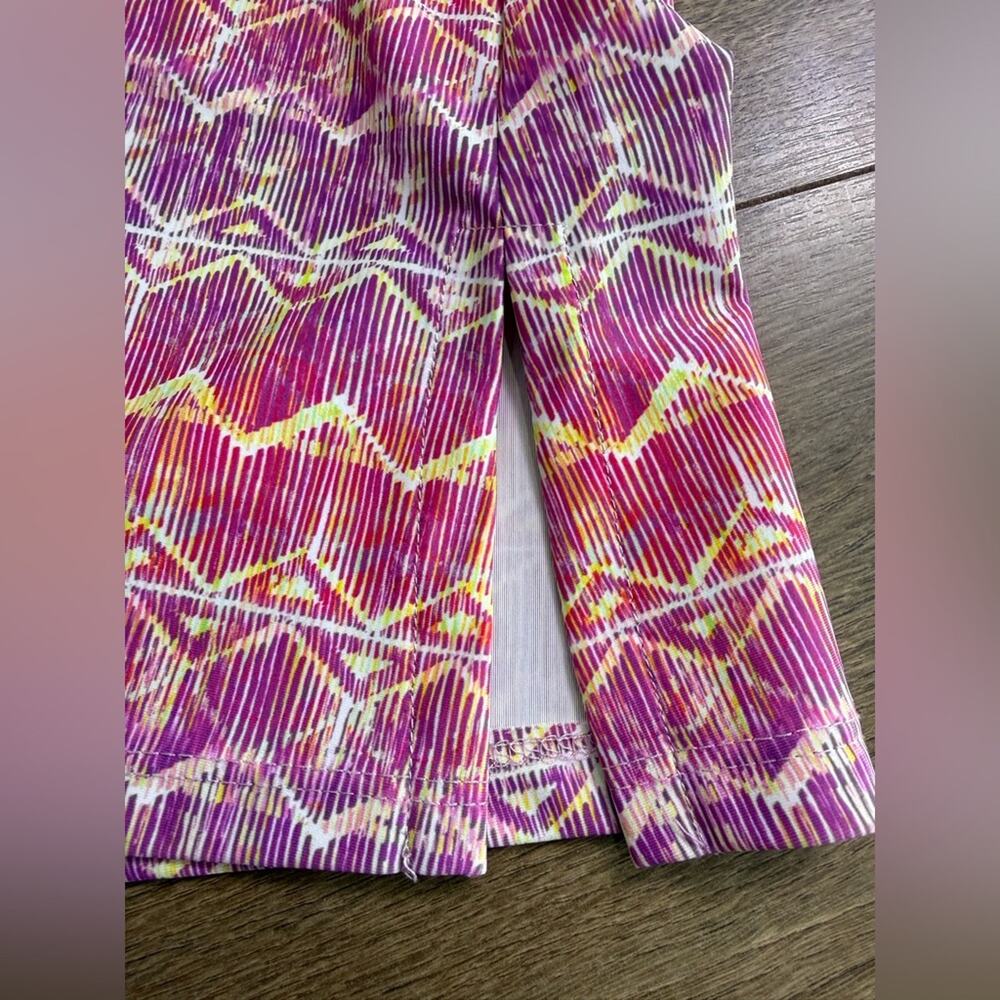 Nuu Muu Classic Keyhole Original Exercise Dress Pink Geometric Size 3X - Picture 7 of 9